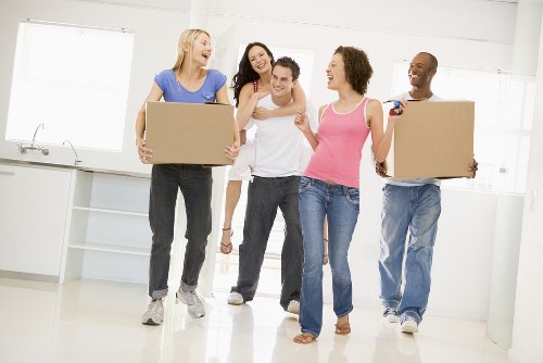 Van moving service with safety-focused staff and protective equipment