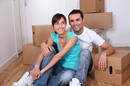 Piano movers planning access in a Westminster flat with narrow stairs and tight spaces