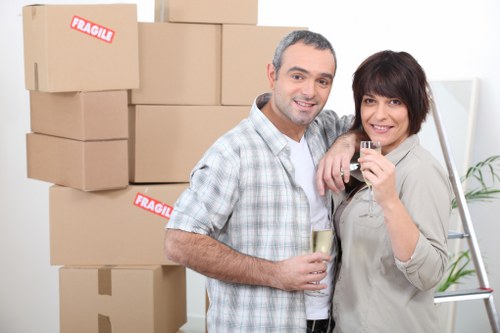 Packed moving van for a Westminster flat relocation
